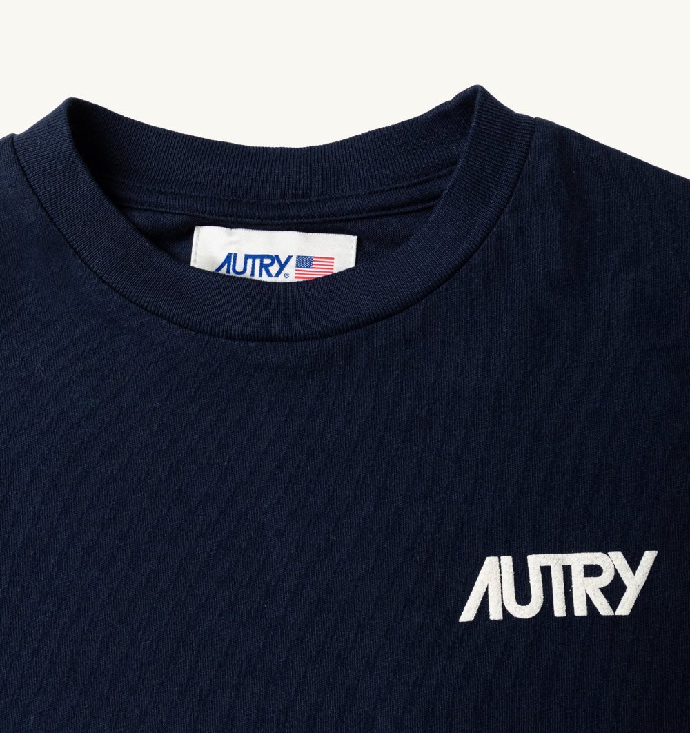 Blue Autry T-shirt Cotton Jersey | MODZEP798