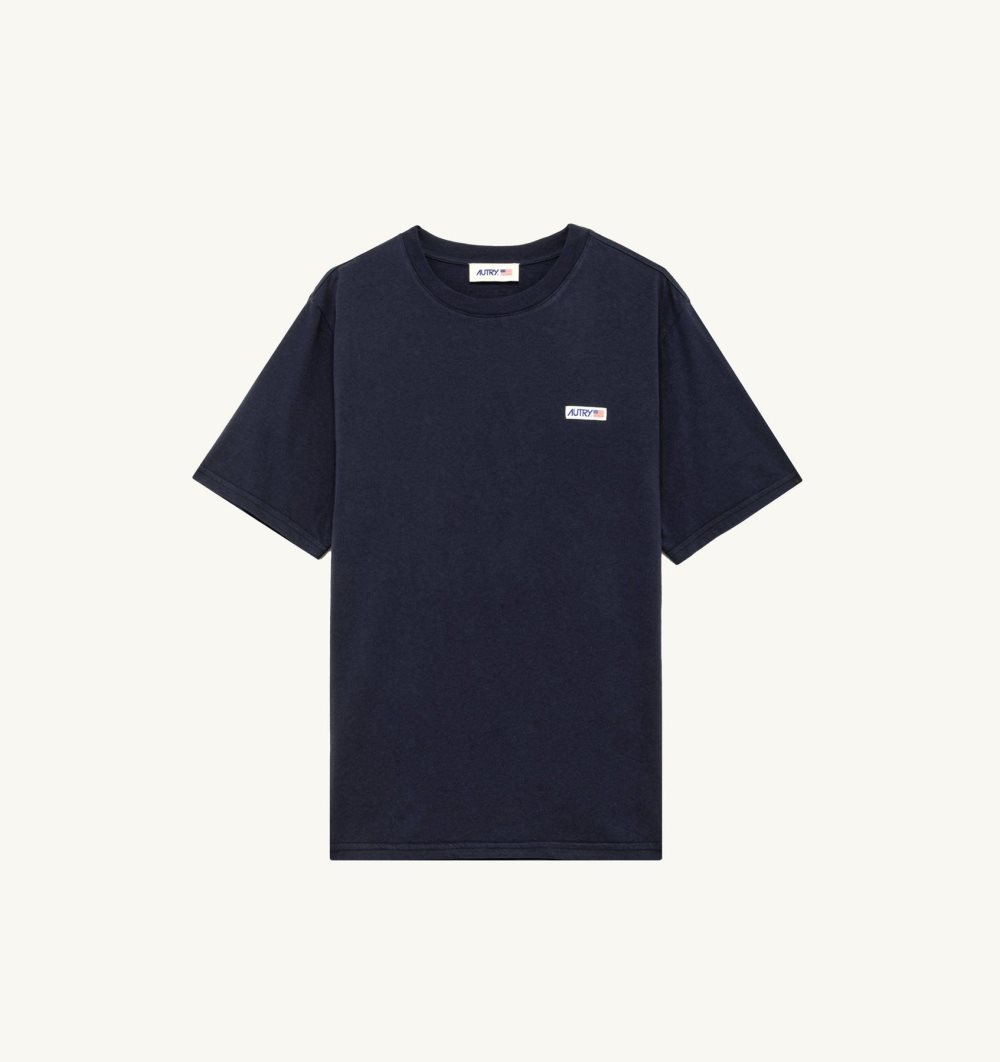 Blue Autry T-shirt Cotton Label | NVOKDF298