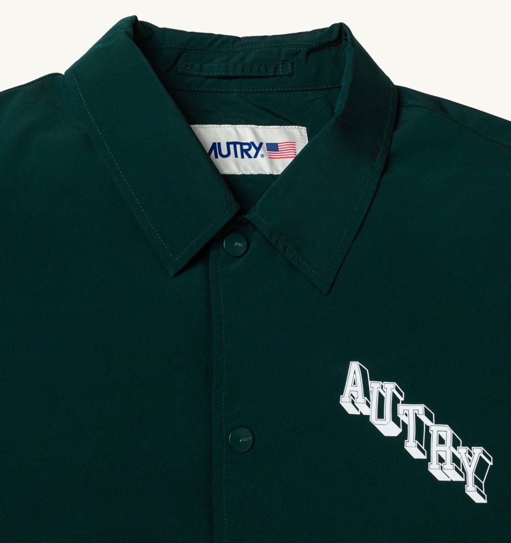 Green Autry Coach Jacket Nylon | PWFOTQ840