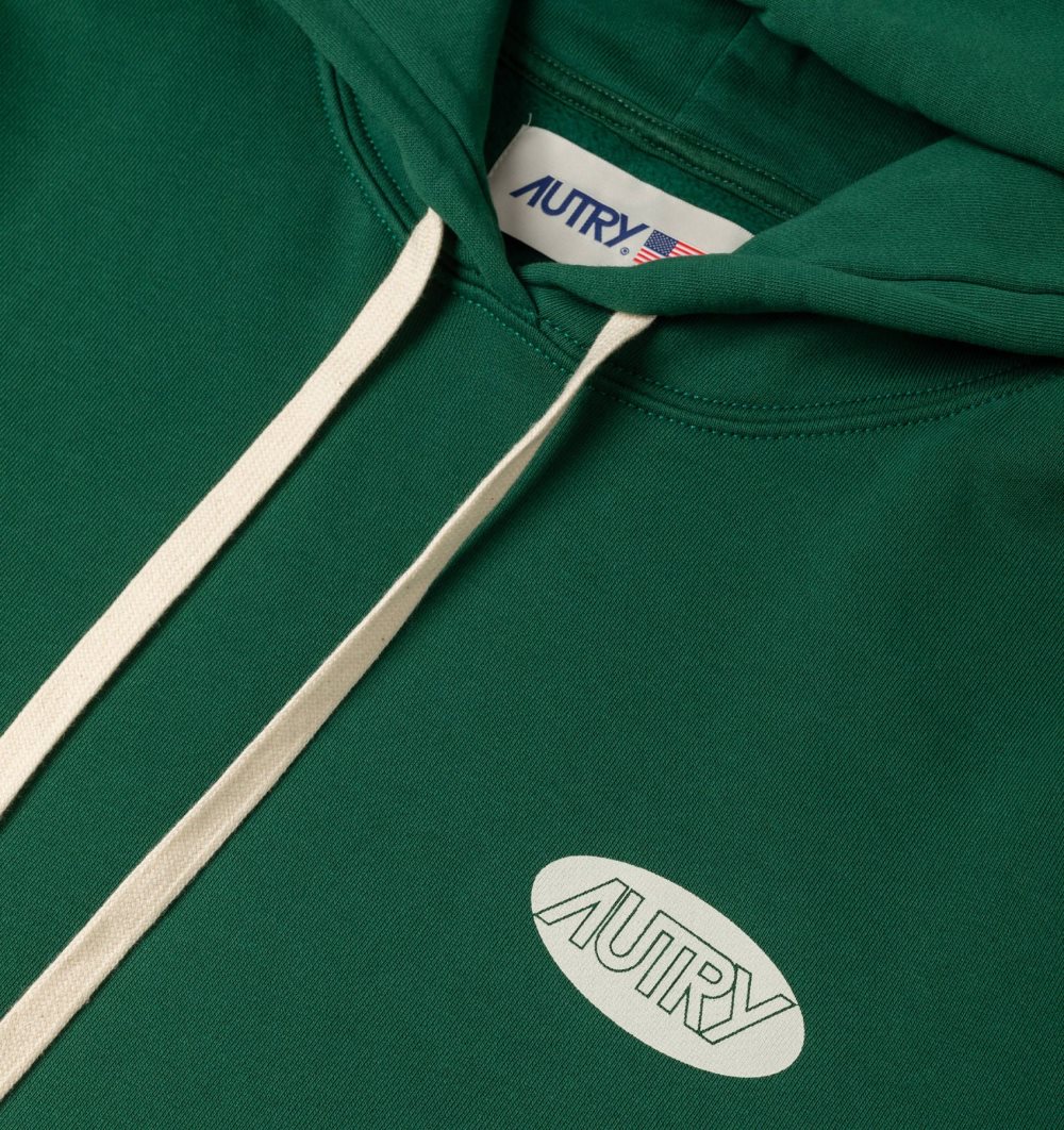 Green Autry Hoodie Jersey Printed Logo | XGJSIB154