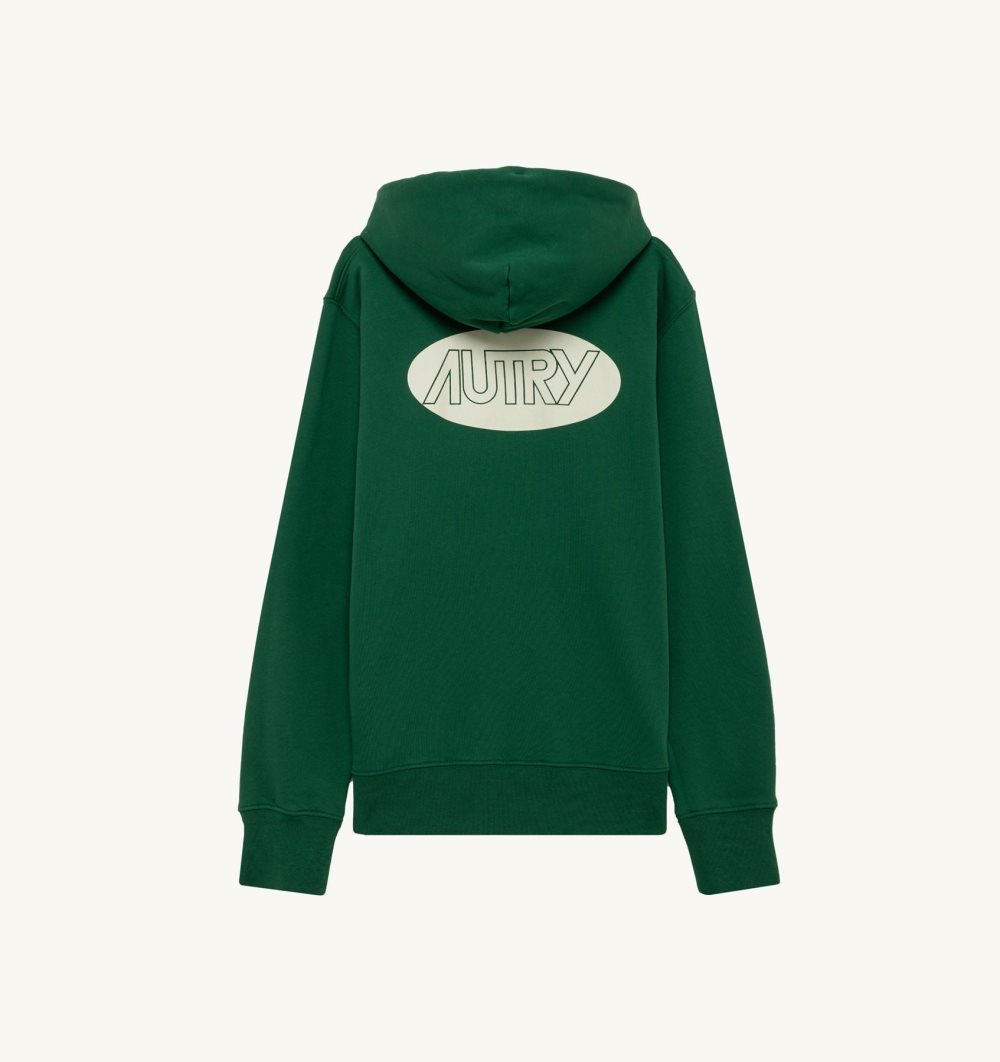 Green Autry Hoodie Jersey Printed Logo | DWYRJK925