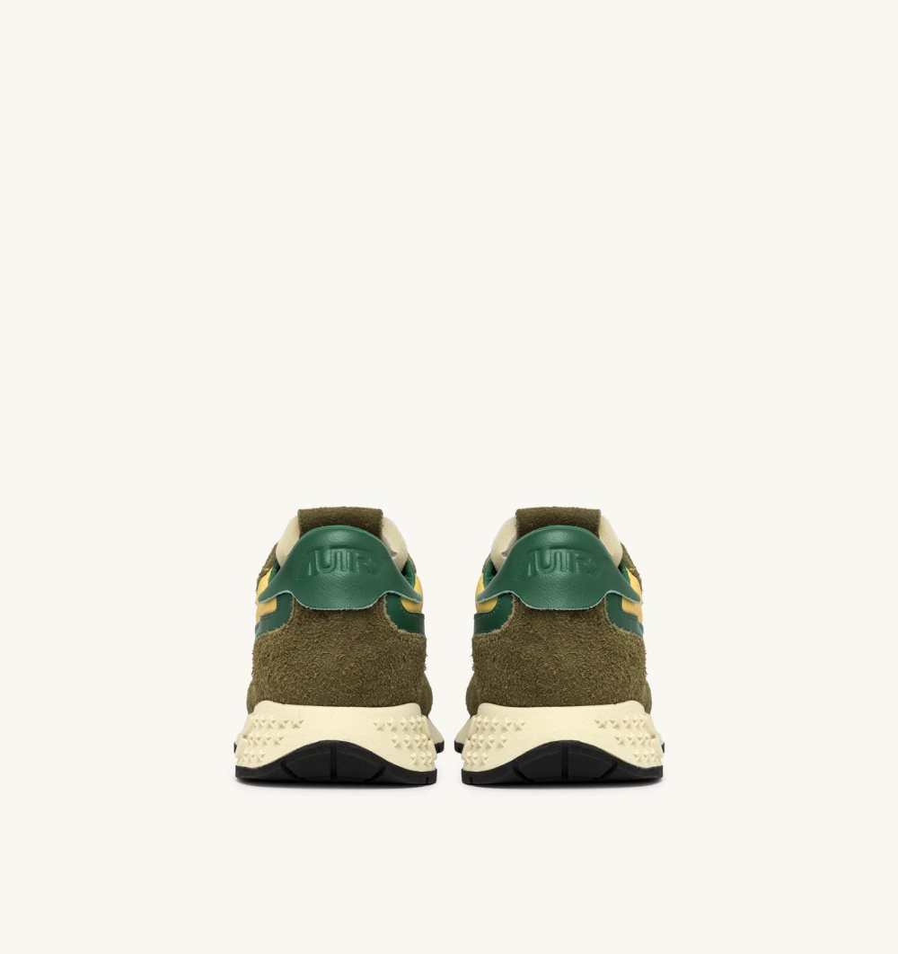 Green Autry Reelwind Low Sneakers Amazon Military Nylon Suede | FHUWZQ851