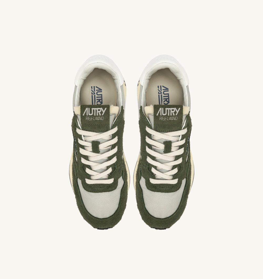 Green Autry Reelwind Low Sneakers Nylon Suede | MPALBD683