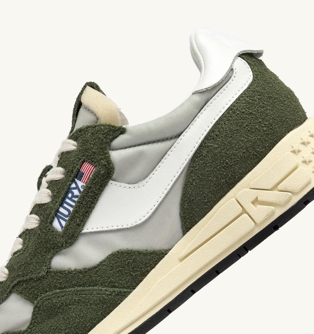 Green Autry Reelwind Low Sneakers Nylon Suede | PQGZWL652