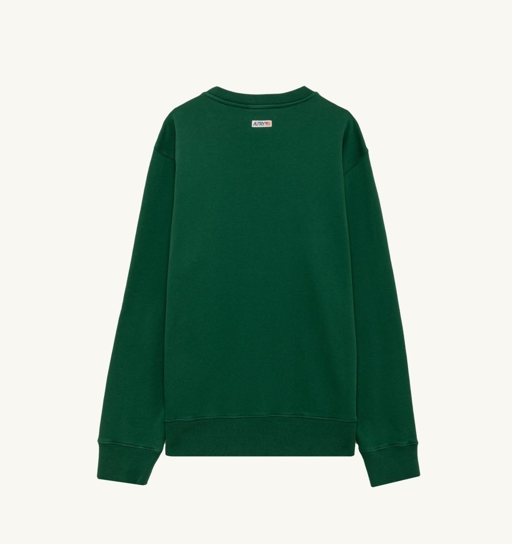 Green Autry Sweatshirt Jersey Label | SYLJRI638