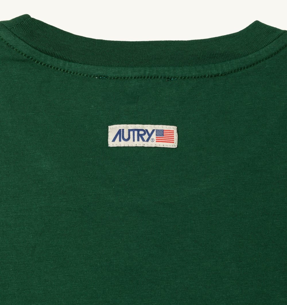 Green Autry T-shirt Cotton Label | TKURZL906