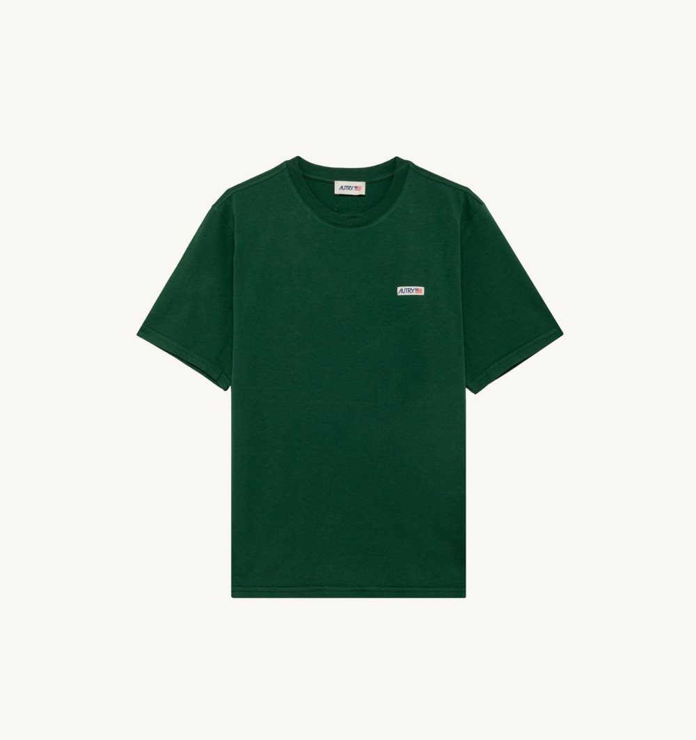 Green Autry T-shirt Cotton Label | TKURZL906