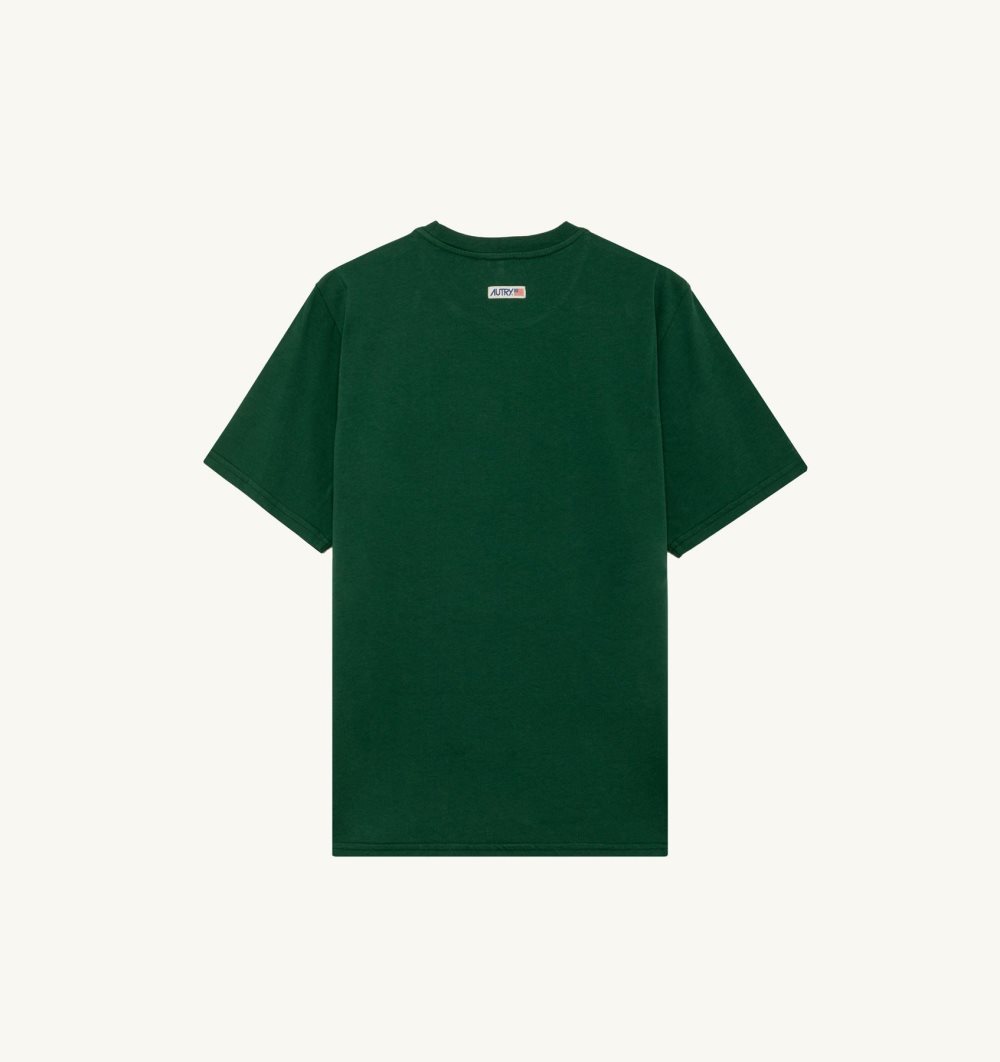 Green Autry T-shirt Cotton Label | ZGORKV625