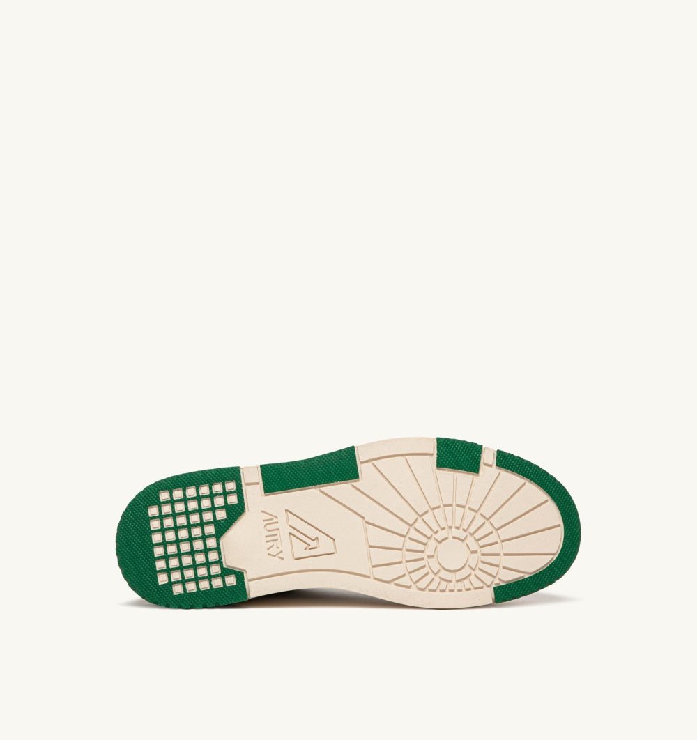 Green / White Autry Clc Low Sneakers Leather Amazon Suede | OFZGXN152