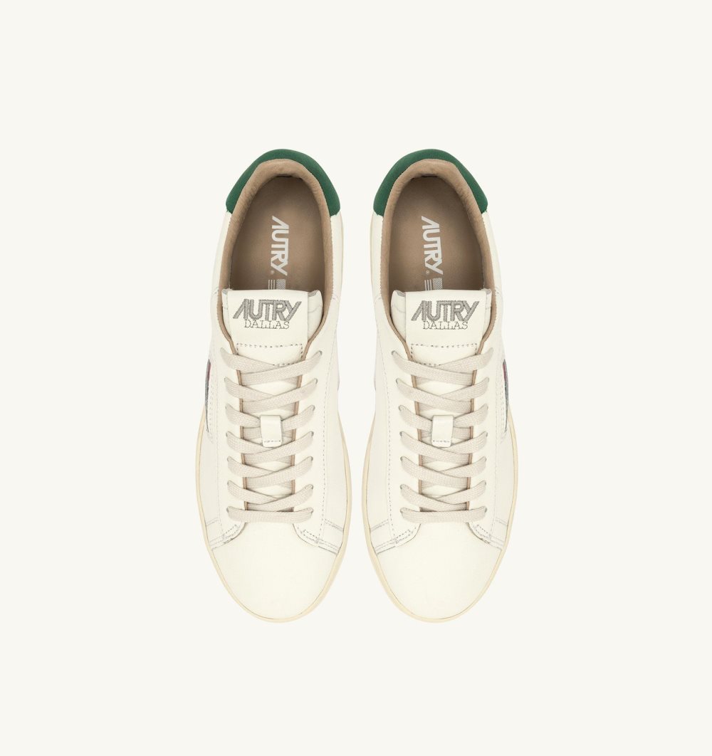 Green / White Autry Dallas Low Sneakers Amazon Leather | UYHPCQ643