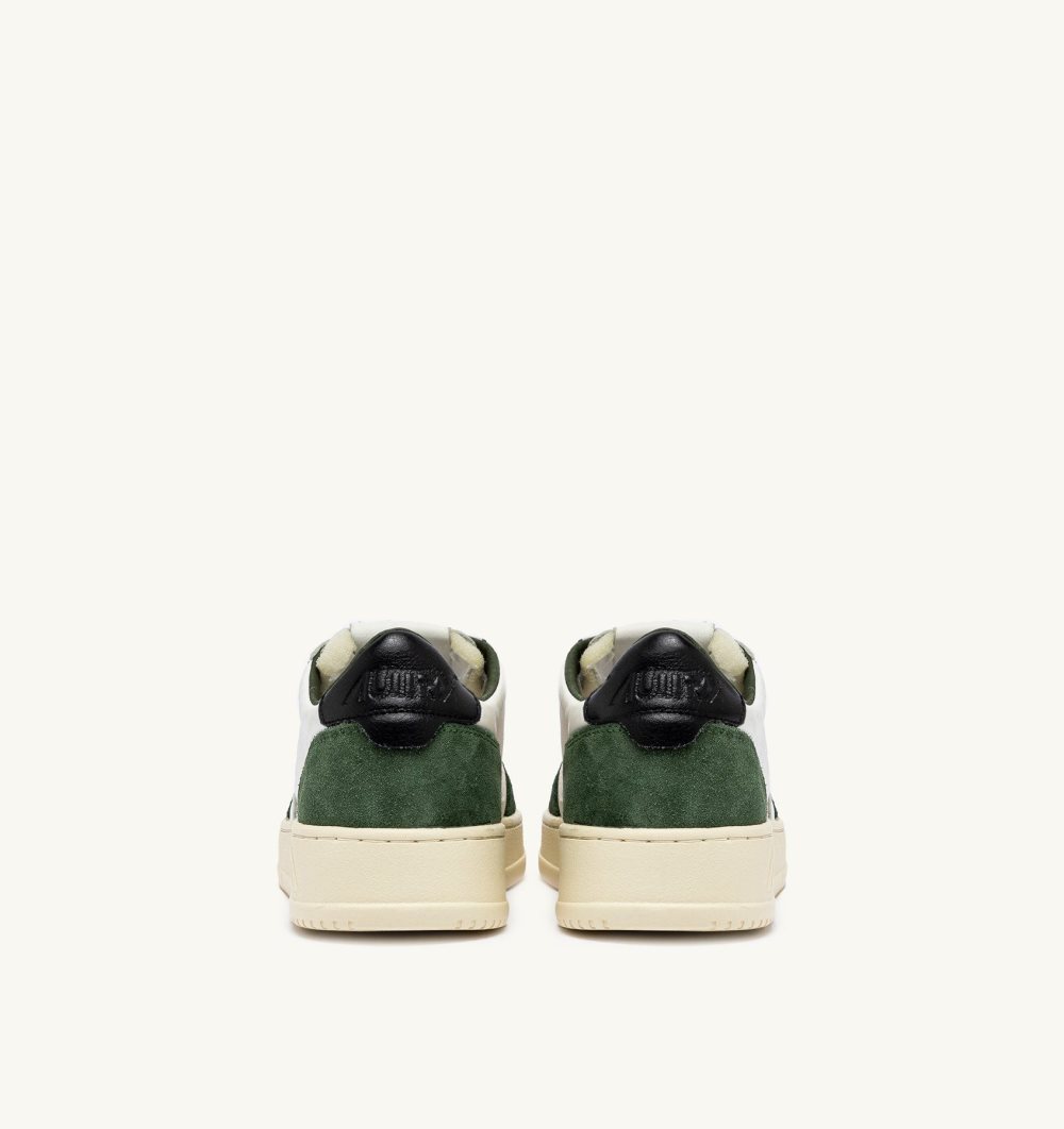 Green / White Autry Medalist Low Sneakers Military Suede Leather | XFYHJC065