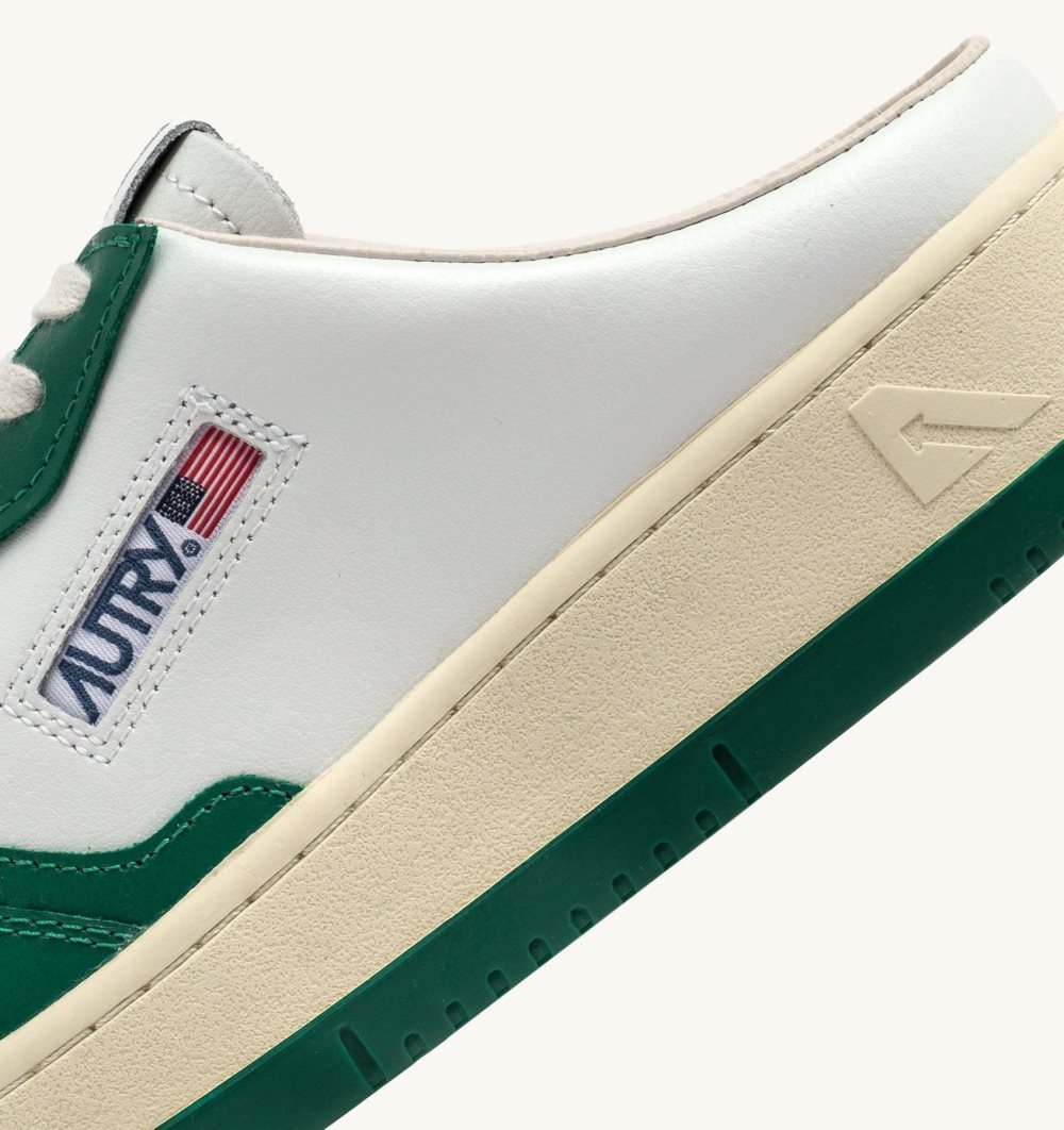 Green / White Autry Medalist Sabot Sneakers Amazon Leather | FZMAPE482