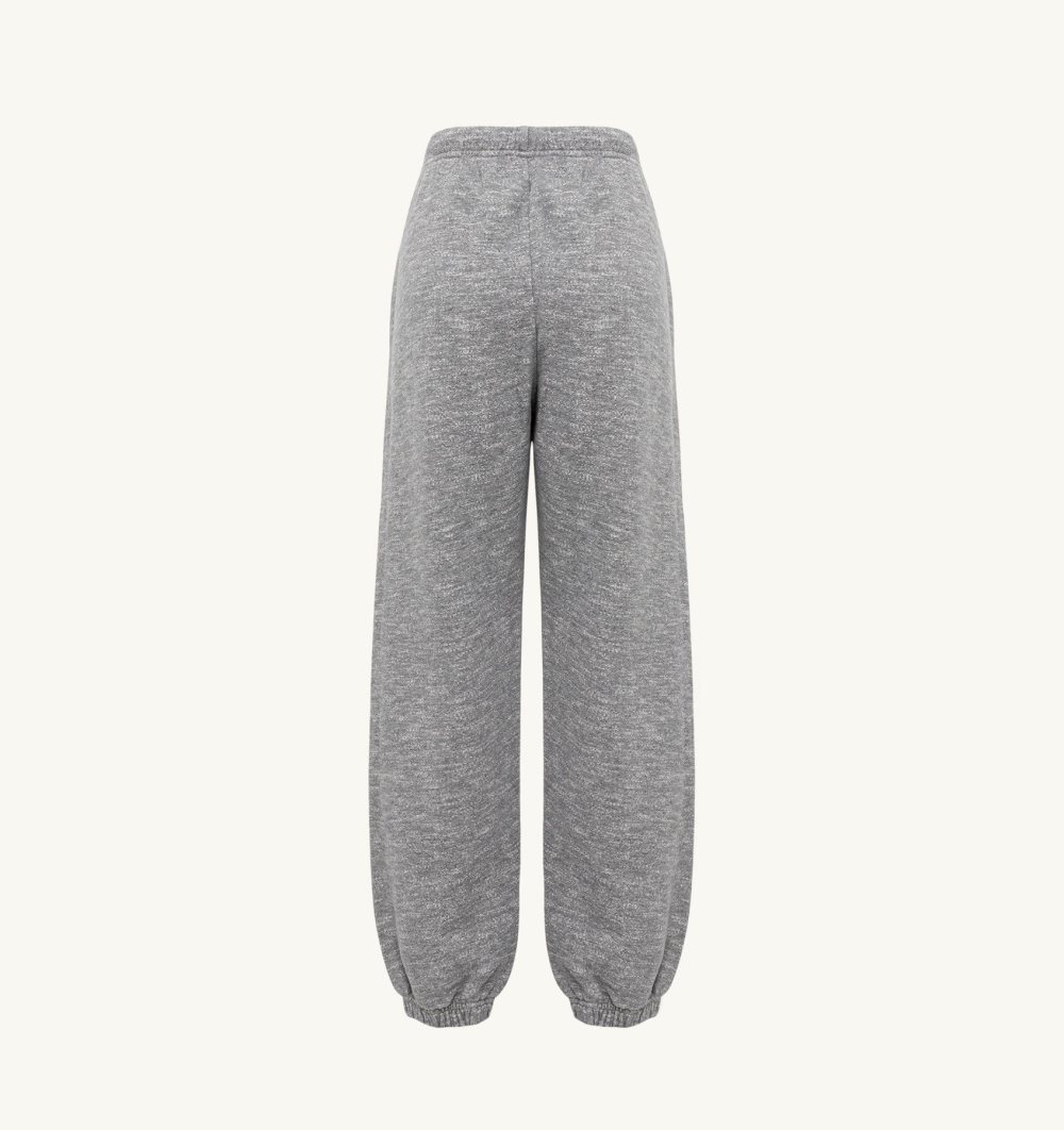 Grey Autry Action Pants Melange Cotton | IXFZJS290