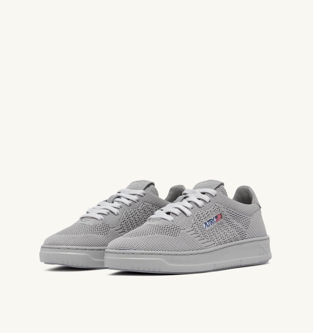 Grey Autry Easeknit Medalist Low Sneakers Vapor | EFJSDH049