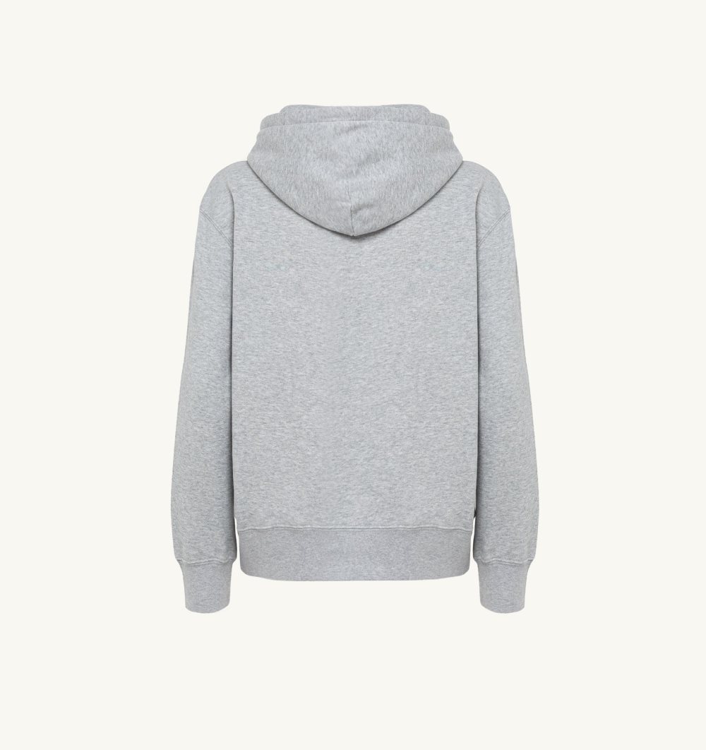 Grey Autry Hooded Sweatshirt Cotton Jersey | XBKLJA564