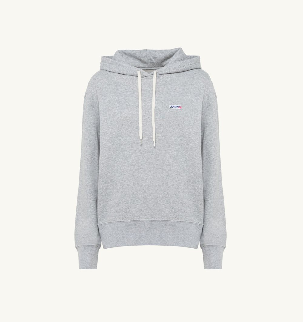 Grey Autry Hooded Sweatshirt Cotton Jersey | XBKLJA564