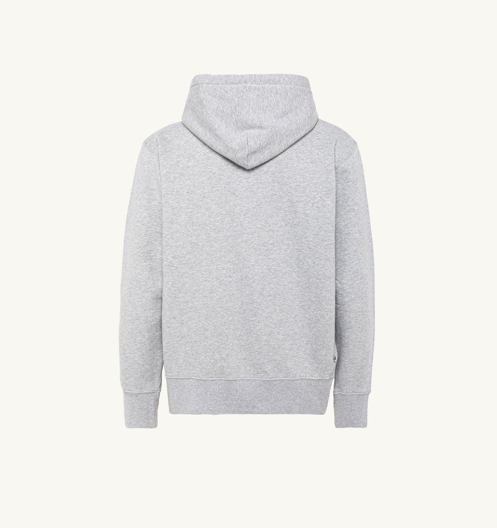 Grey Autry Hooded Sweatshirt Melange Cotton | EMIBLU706