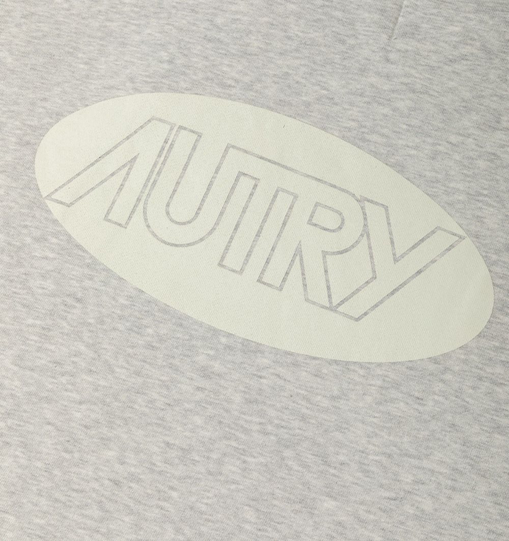 Grey Autry Hoodie Jersey Printed Logo | IUABMW897