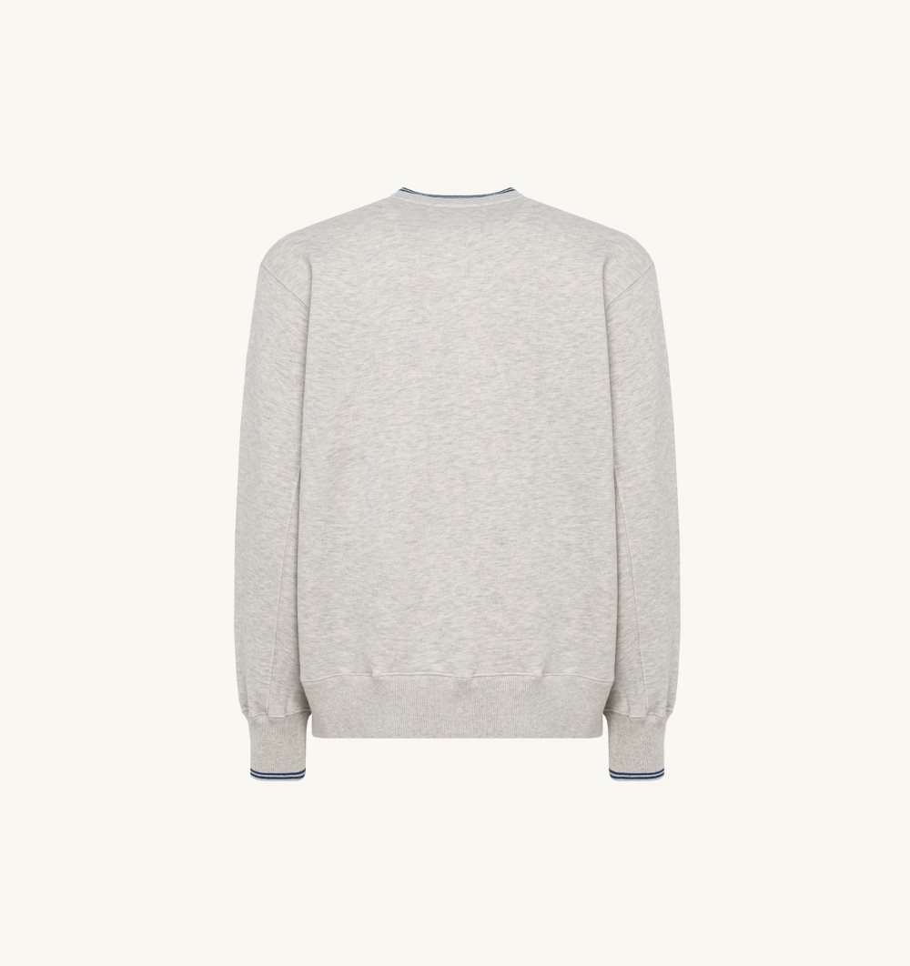 Grey Autry Relaxed Fit Crew Neck Sweatshirt Cotton | TJOCPH487