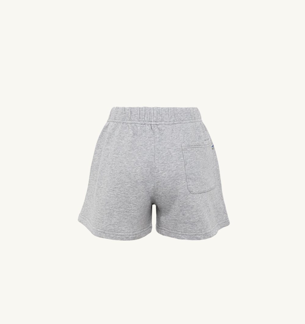 Grey Autry Shorts Melange Cotton Jersey | NCXOVZ150