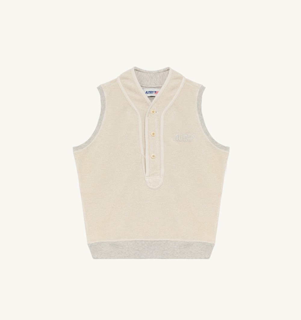 Grey Autry Sweatshirt Vest Heavy Jersey | JGVFEU864