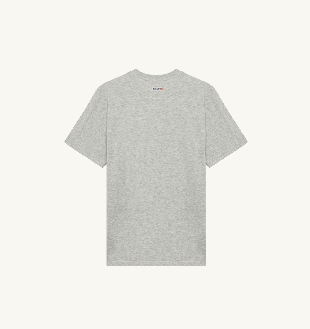 Grey Autry T-shirt Cotton Label | ZXKUFA253