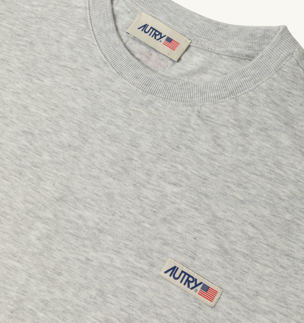 Grey Autry T-shirt Cotton Label | ZXKUFA253