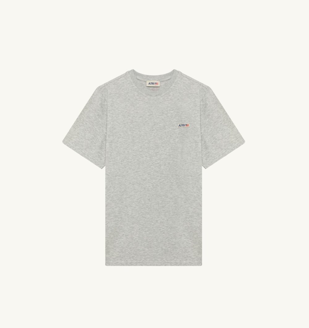 Grey Autry T-shirt Cotton Label | ZXKUFA253