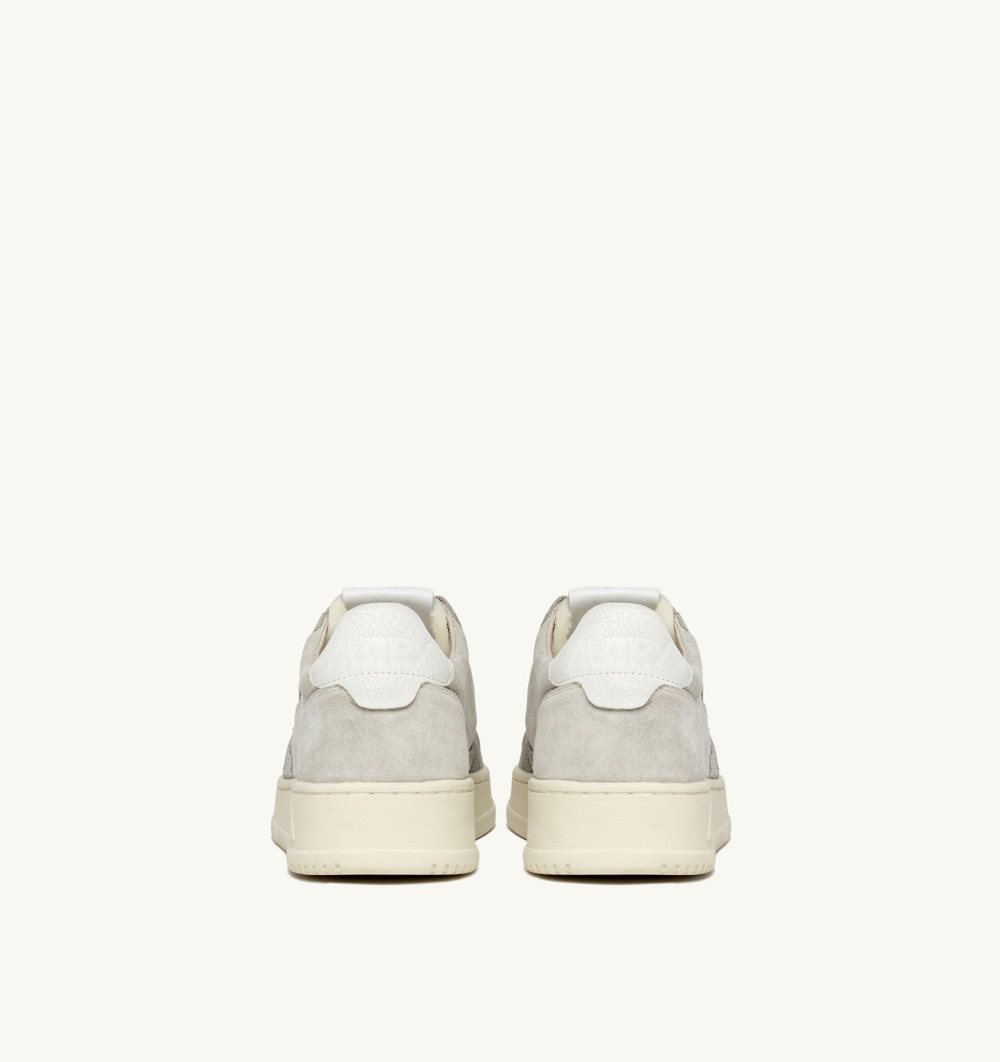 Grey / Beige Autry Medalist Low Sneakers | VSEPJZ185