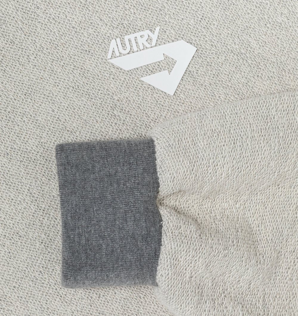 Grey / White Autry Sweatshirt Melange Cotton Jersey | DYOWXH861