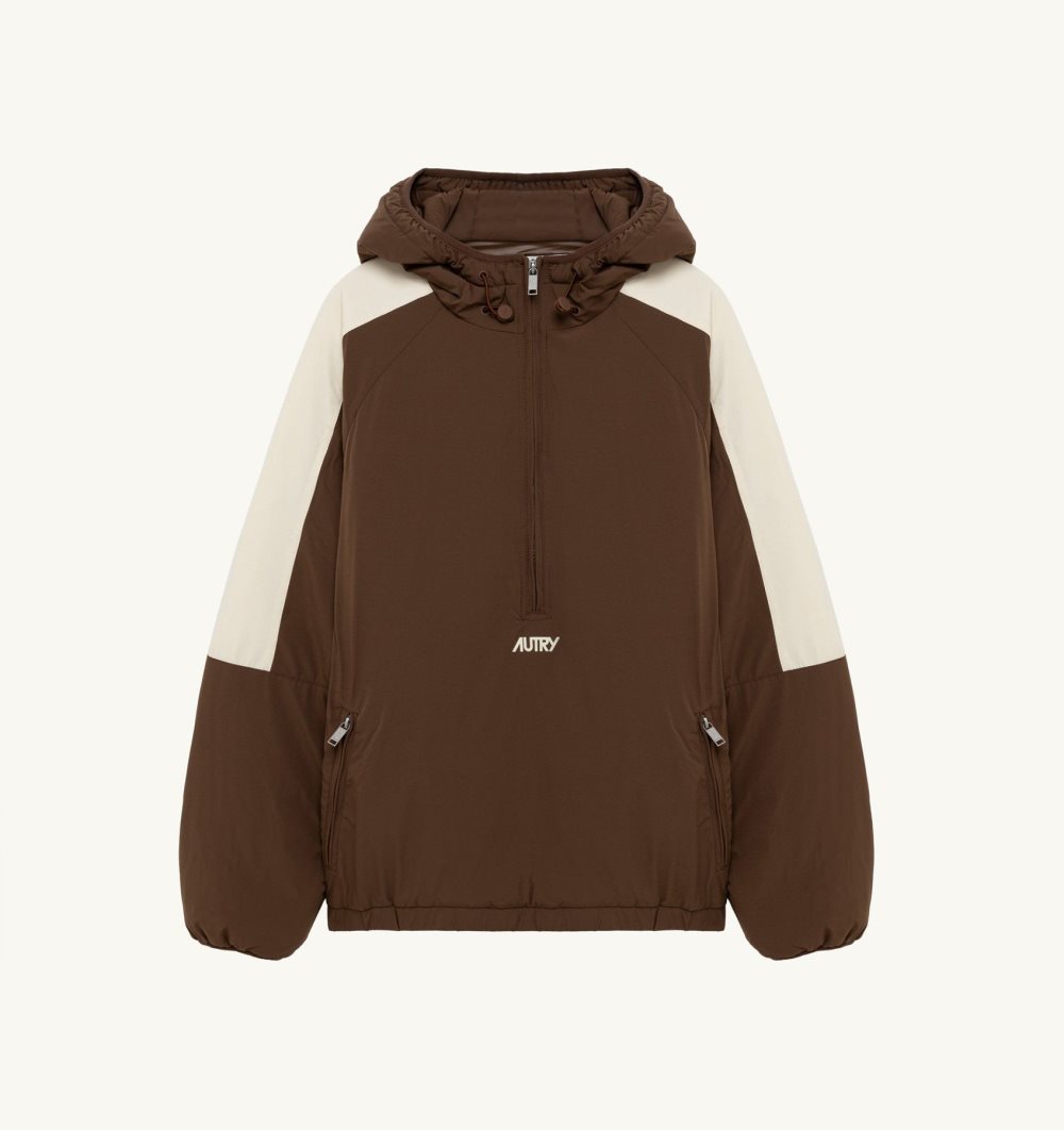 Marrone Autry Anorak Padded Nylon | HPXGKI246