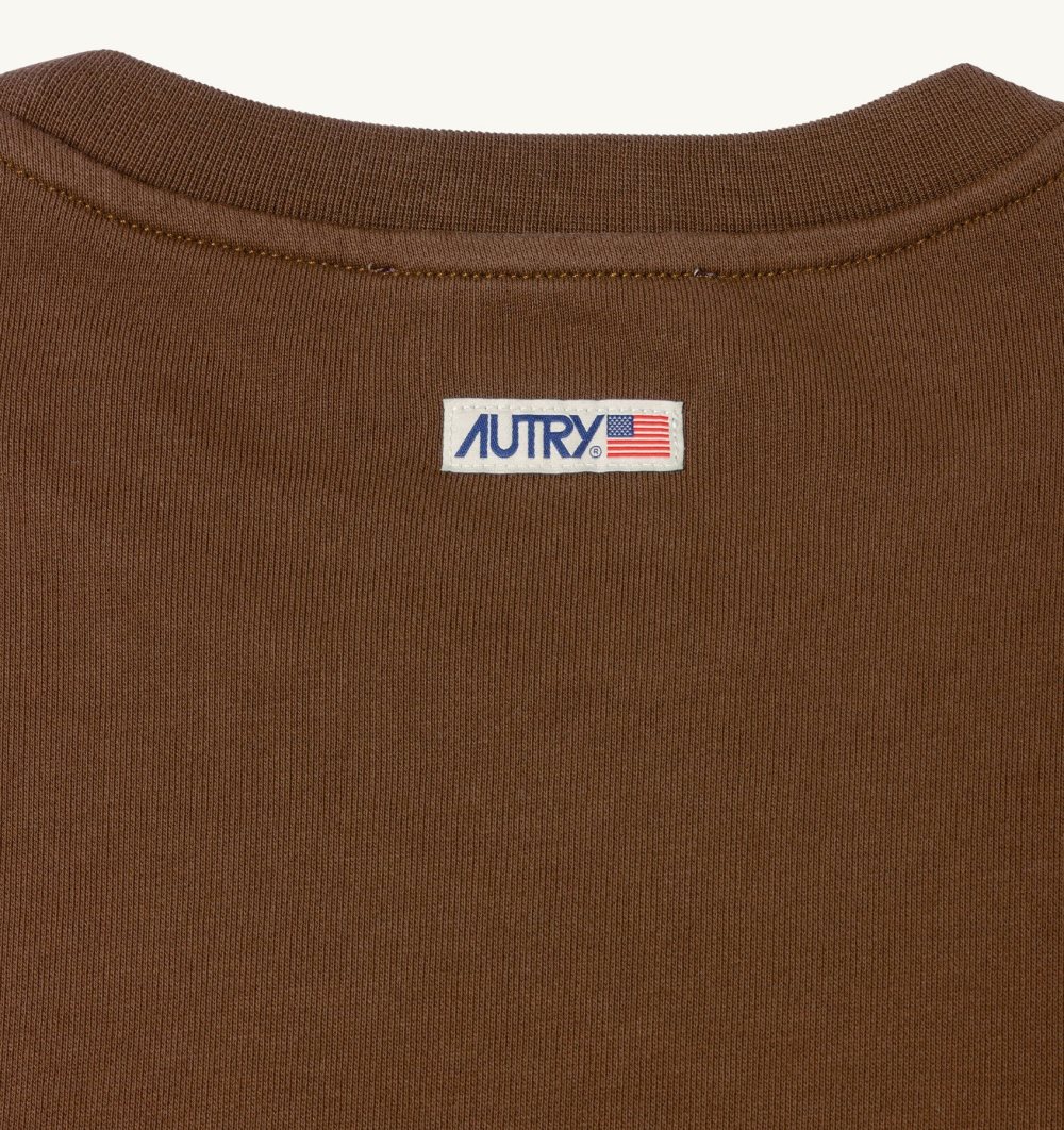 Marrone Autry Sweatshirt Jersey Label | WEBKDR204