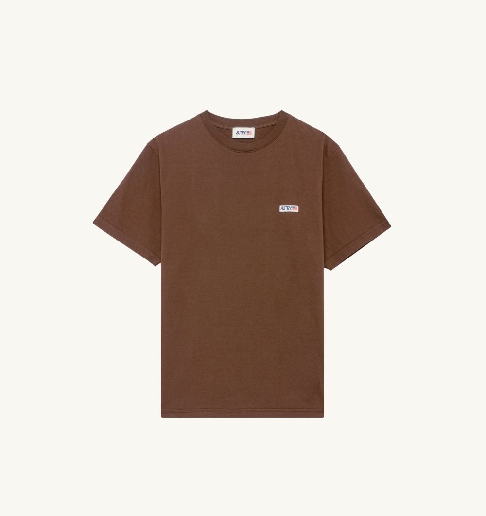 Marrone Autry T-shirt Cotton Label | UMLYFK874