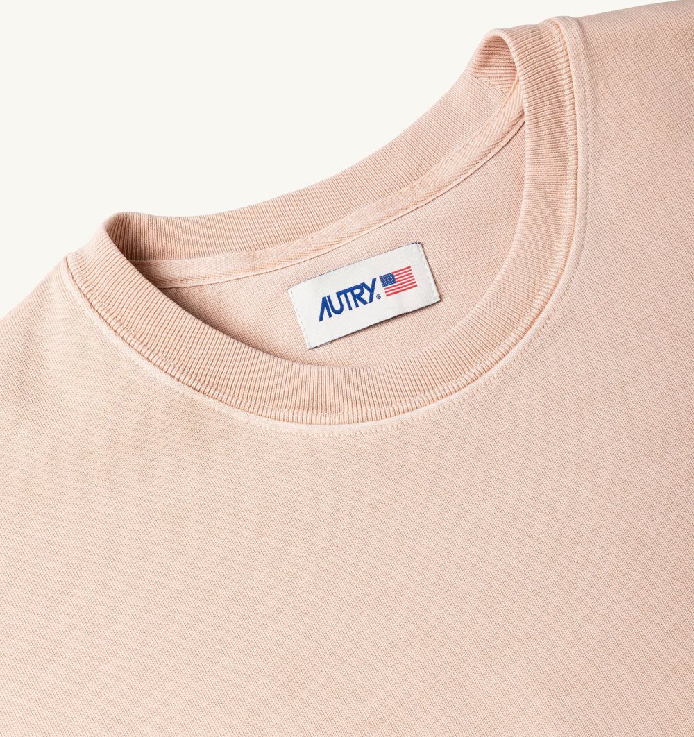 Pink Autry Boxy Fit T-shirt Cotton Jersey | MHBEGS460