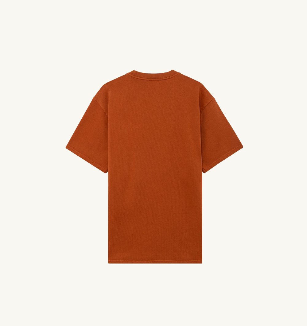 Red Autry Loose-fit T-shirt Heavy Cotton | DRVZUO165