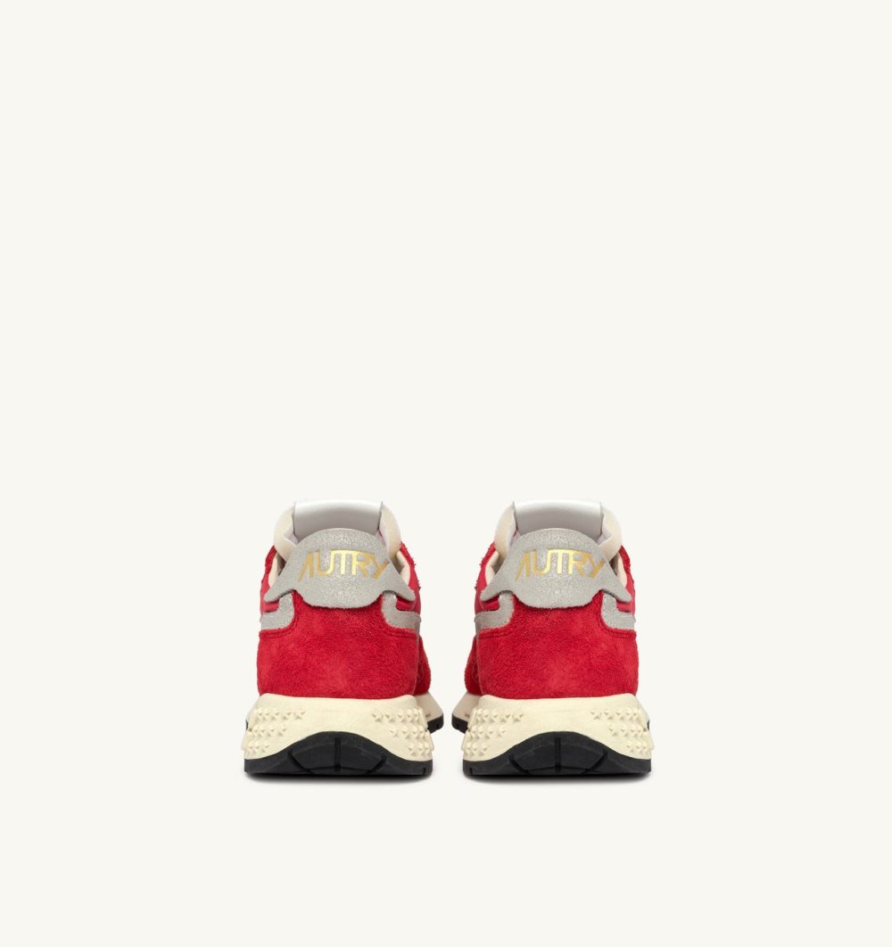 Red Autry Reelwind Low Sneakers Nylon Suede | IKCLXO851