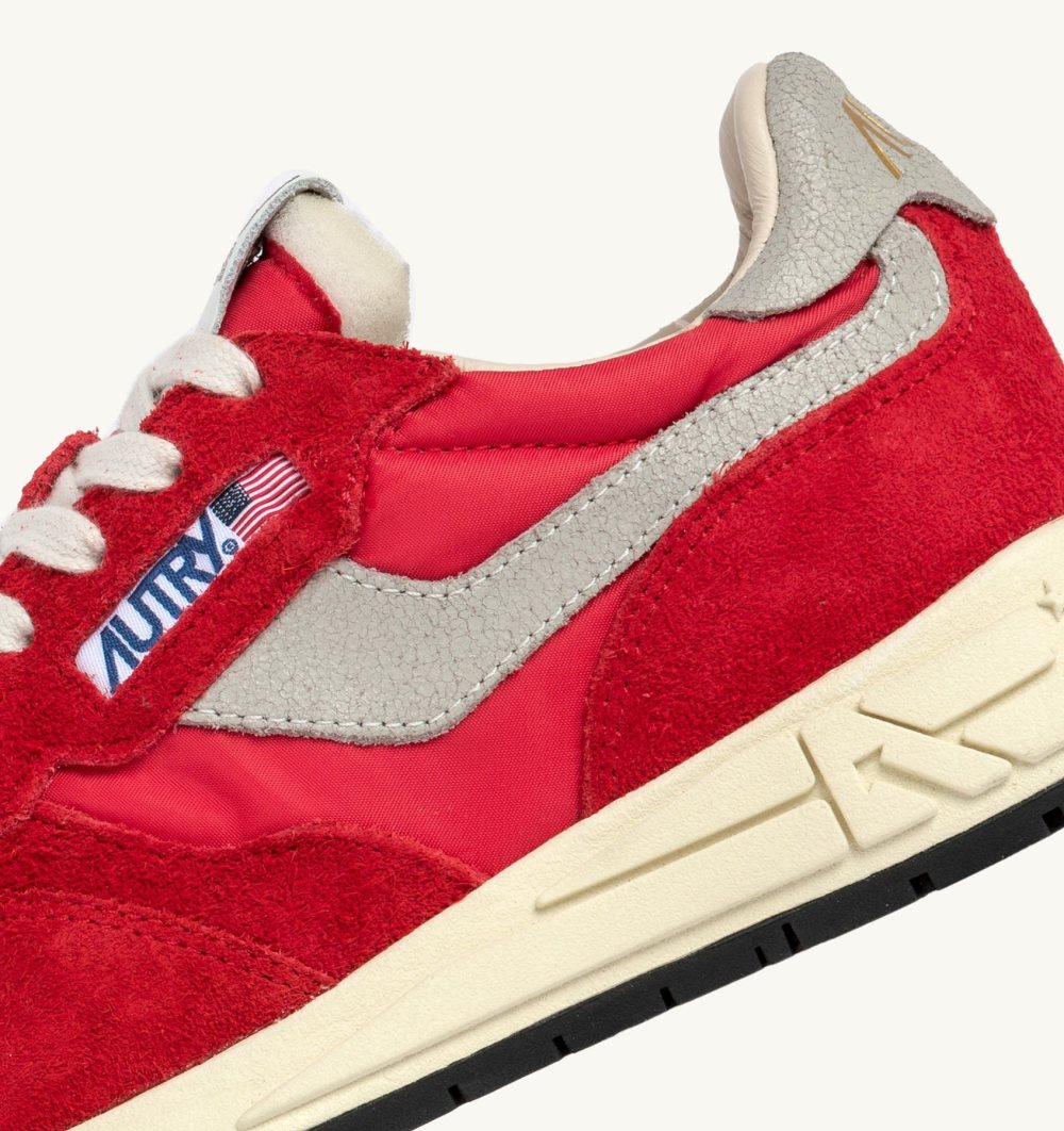 Red Autry Reelwind Low Sneakers Nylon Suede | IKCLXO851