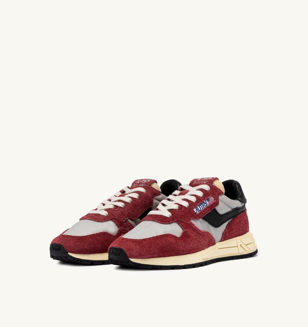 Red Autry Reelwind Low Sneakers Nylon Suede | ZIAYOS327