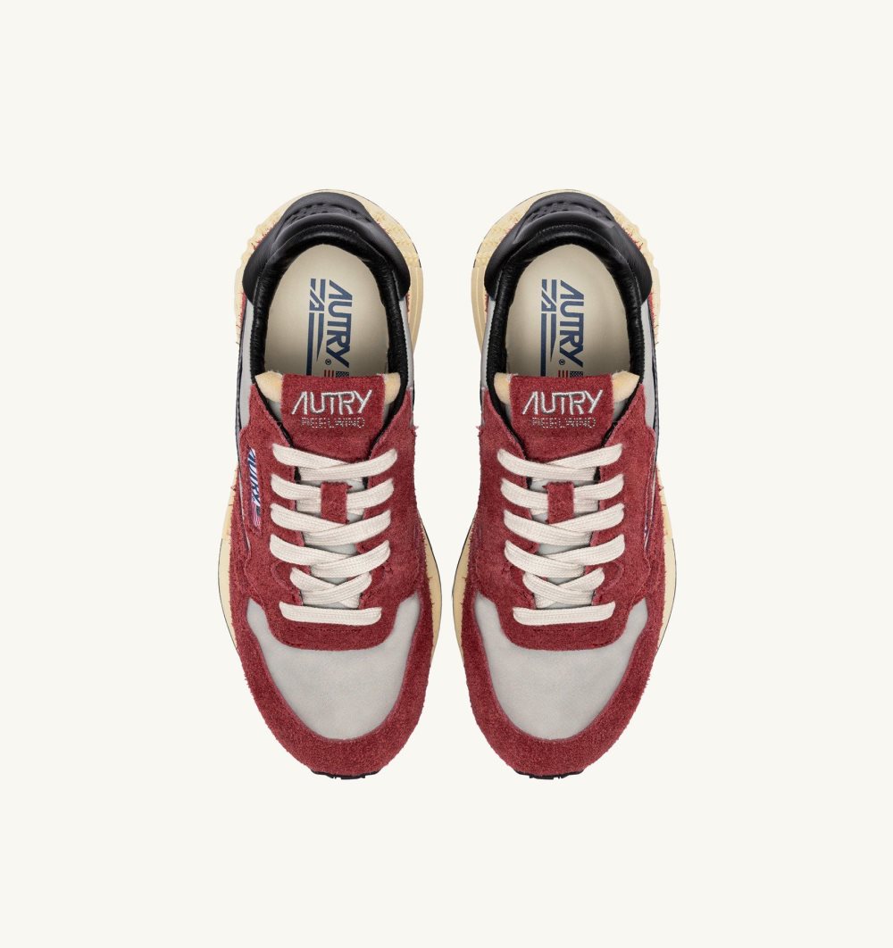 Red Autry Reelwind Low Sneakers Nylon Suede | ZIAYOS327