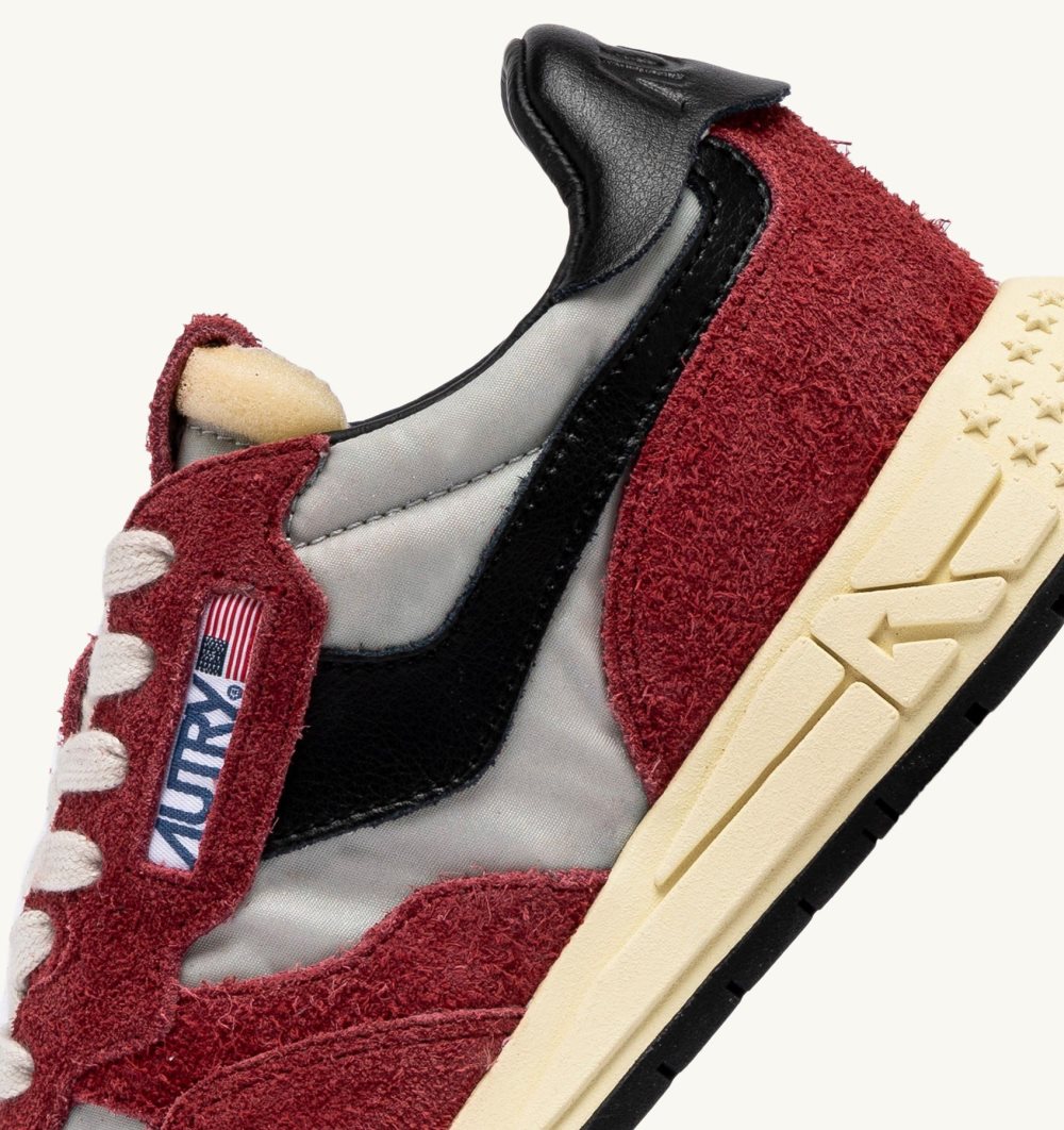 Red Autry Reelwind Low Sneakers Nylon Suede | ZIAYOS327