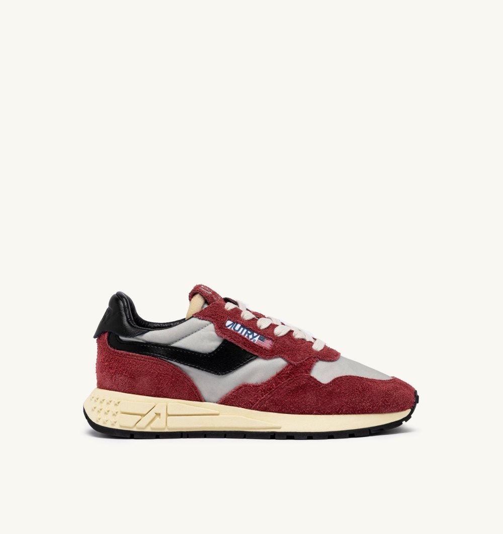 Red Autry Reelwind Low Sneakers Nylon Suede | ZIAYOS327