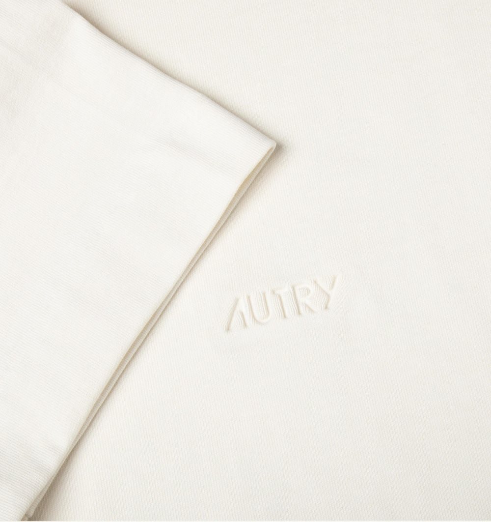 White Autry Boxy Fit T-shirt Cotton Jersey | WBQSTJ840