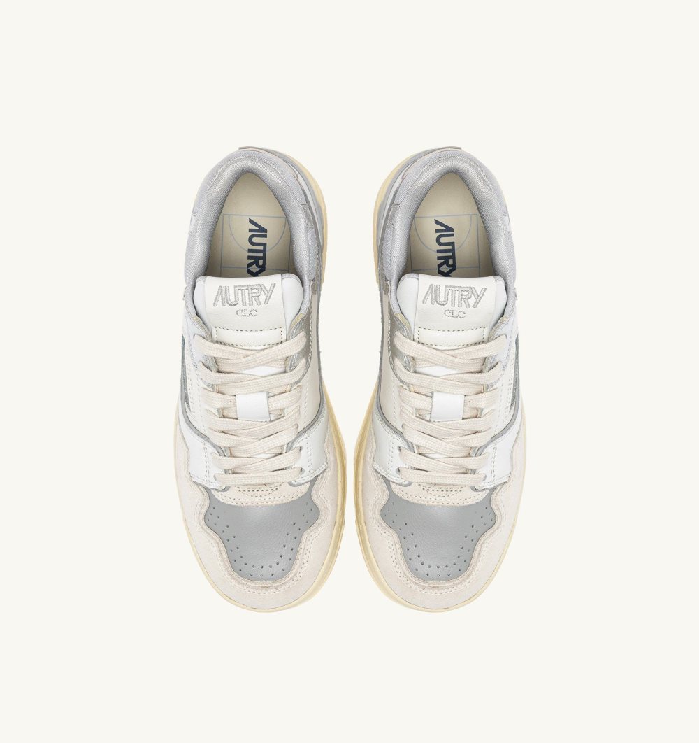 White Autry Clc Low Sneakers Leather | WESKMX682