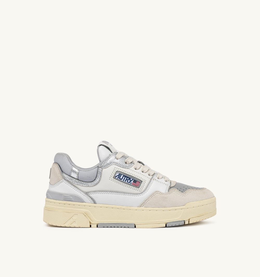 White Autry Clc Low Sneakers Leather | WESKMX682