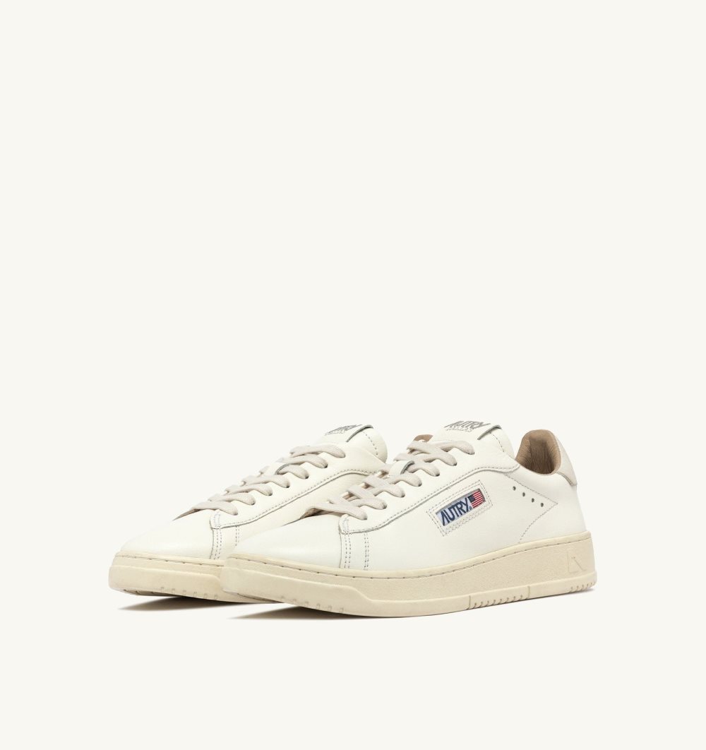 White Autry Dallas Low Sneakers Leather | IRVMCK271