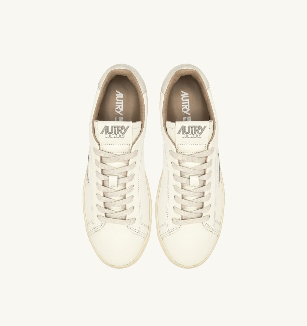 White Autry Dallas Low Sneakers Leather | IRVMCK271