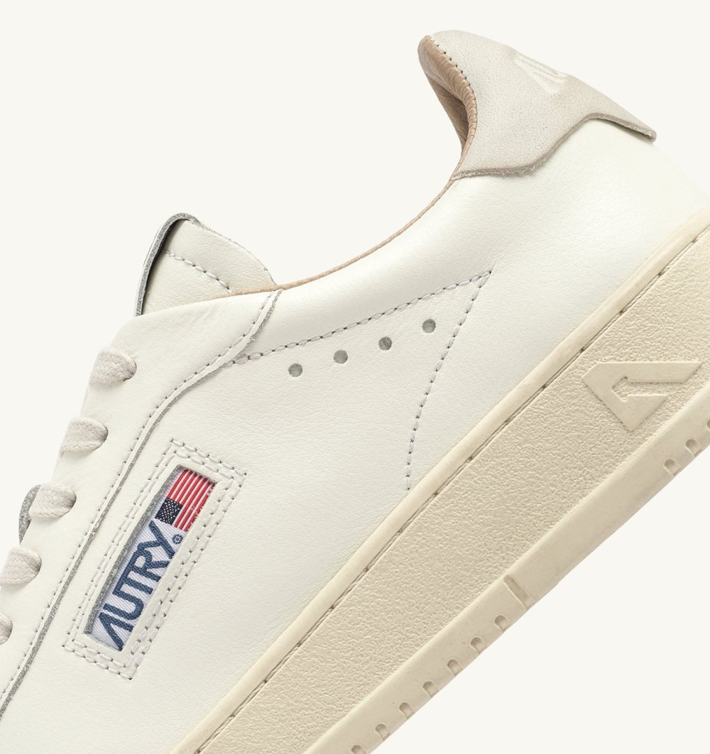 White Autry Dallas Low Sneakers Leather | IRVMCK271