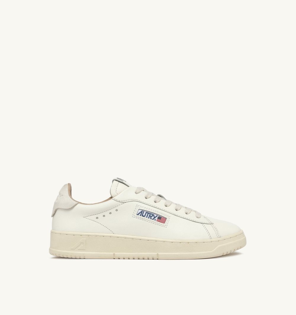 White Autry Dallas Low Sneakers Leather | IRVMCK271