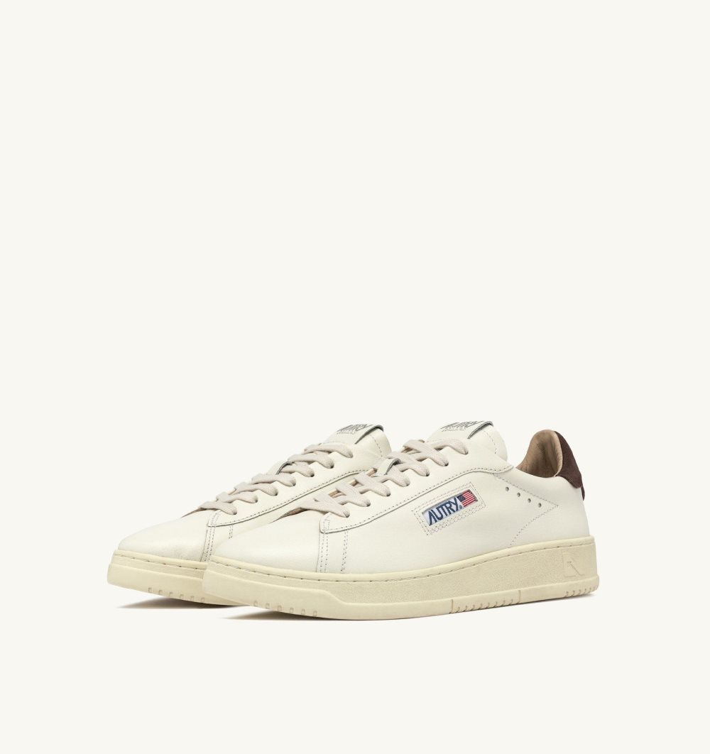 White Autry Dallas Low Sneakers Leather | QPGOYB310