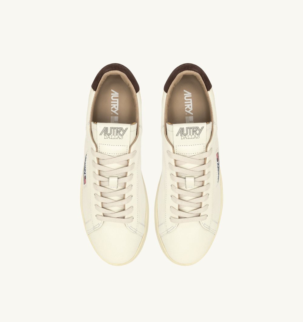 White Autry Dallas Low Sneakers Leather | QPGOYB310